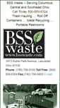 Mobile Screenshot of bsswaste.com